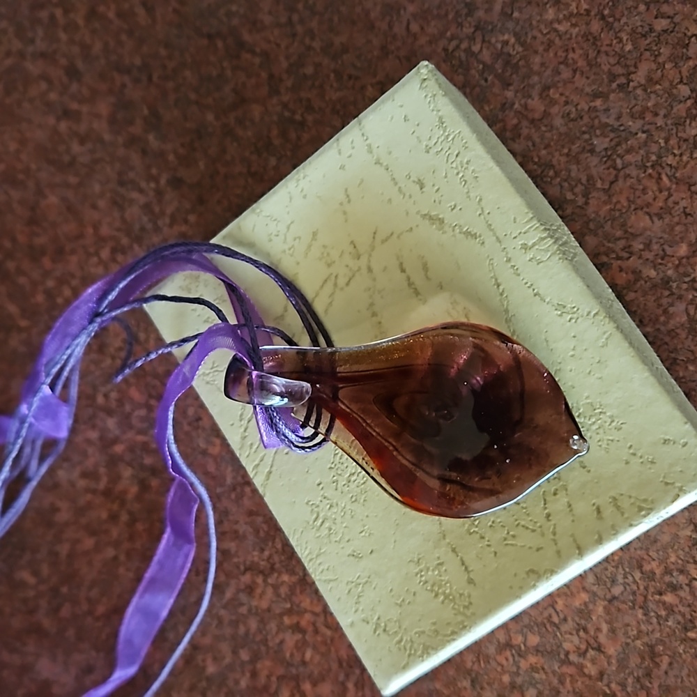 Murano Glass Pendant Necklace View 2